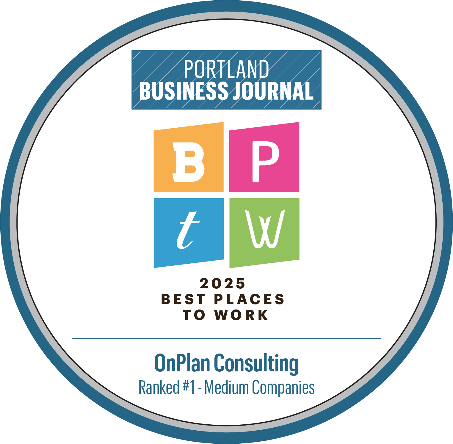 Portland Business Journal #1 Best Place to Work 2025