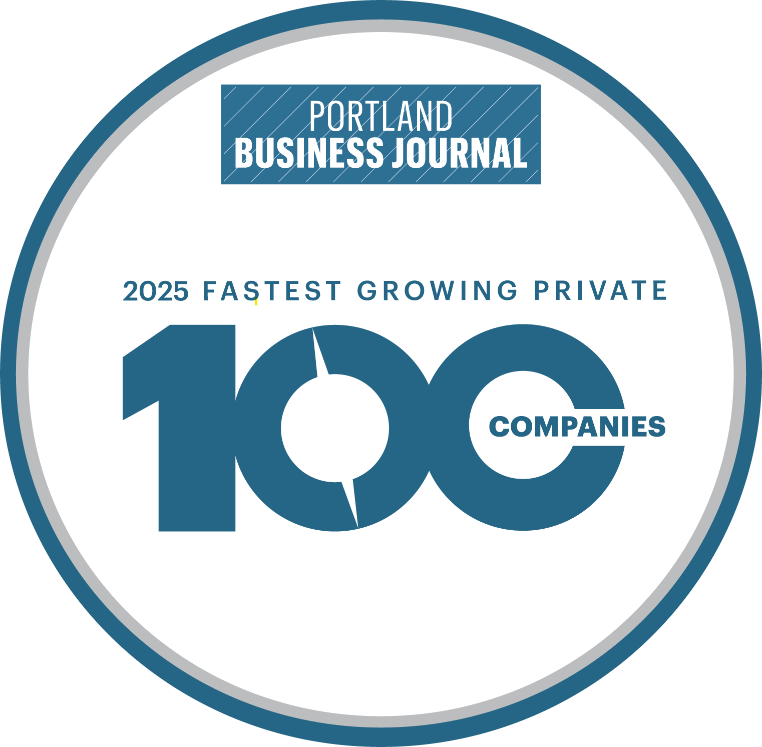 Portland Business Journal 2025 Fastest Growing Private 100 Companies
