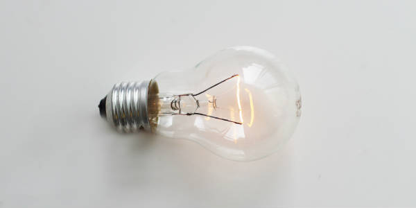 Light bulb on a white background NetSuite Training