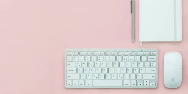 KeyBoard on pink desk NetSuite Training