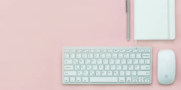 KeyBoard on pink desk NetSuite Training